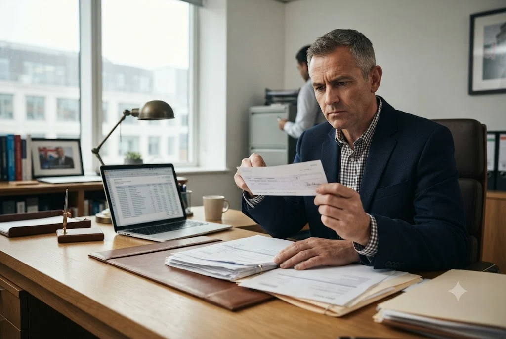 Cheque fraud investigation involving suspicious banking documents and payments
