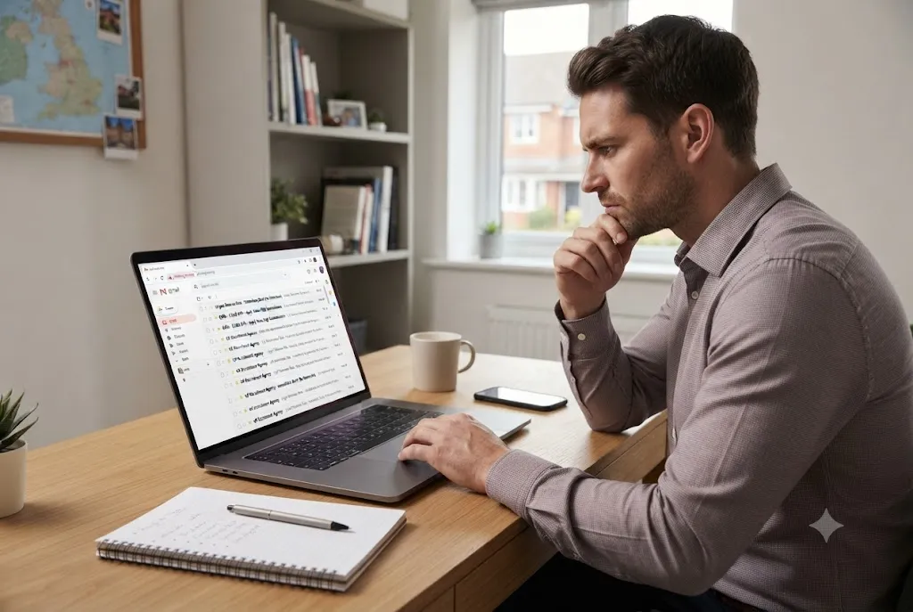 Job scams warning signs for UK job seekers reviewing online employment offers