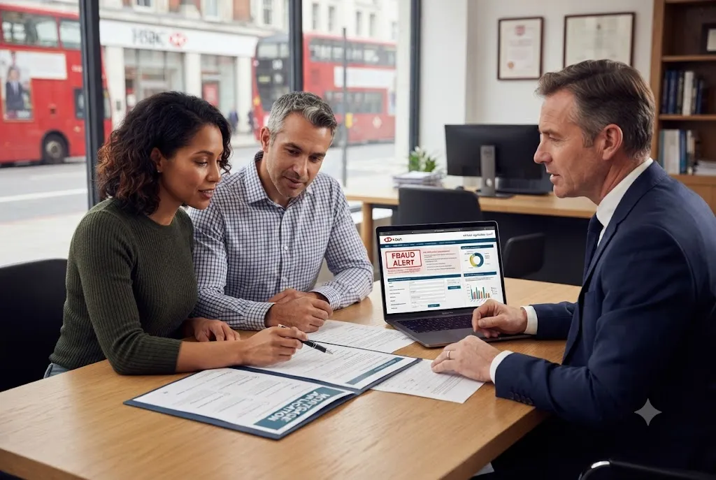 Mortgage fraud warning signs during a UK home loan application process