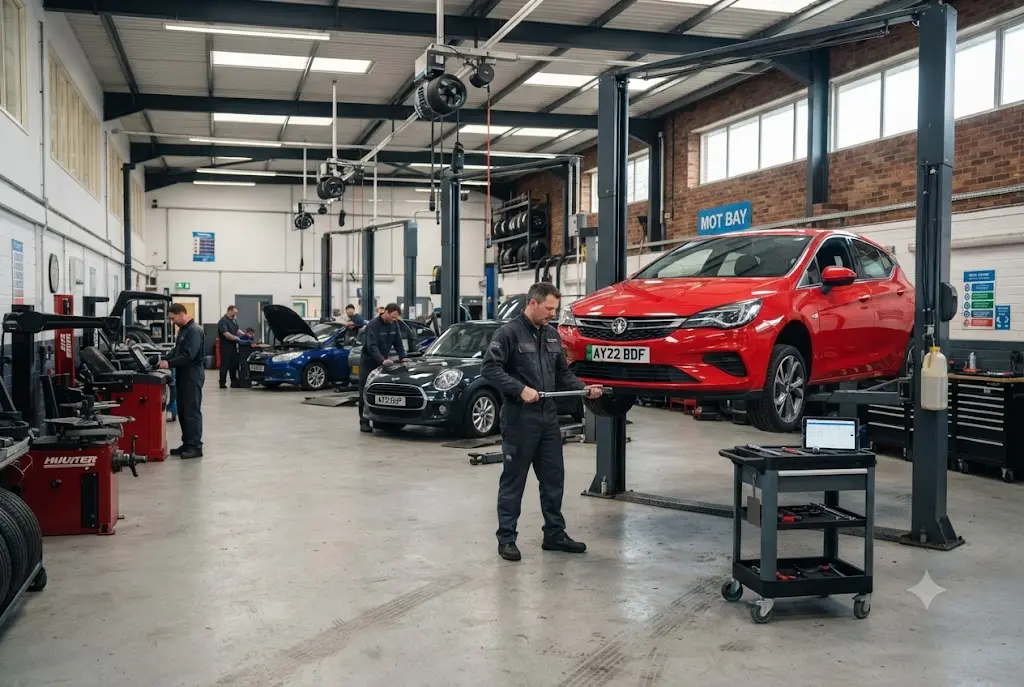 Garage chains providing vehicle servicing and repairs in the UK